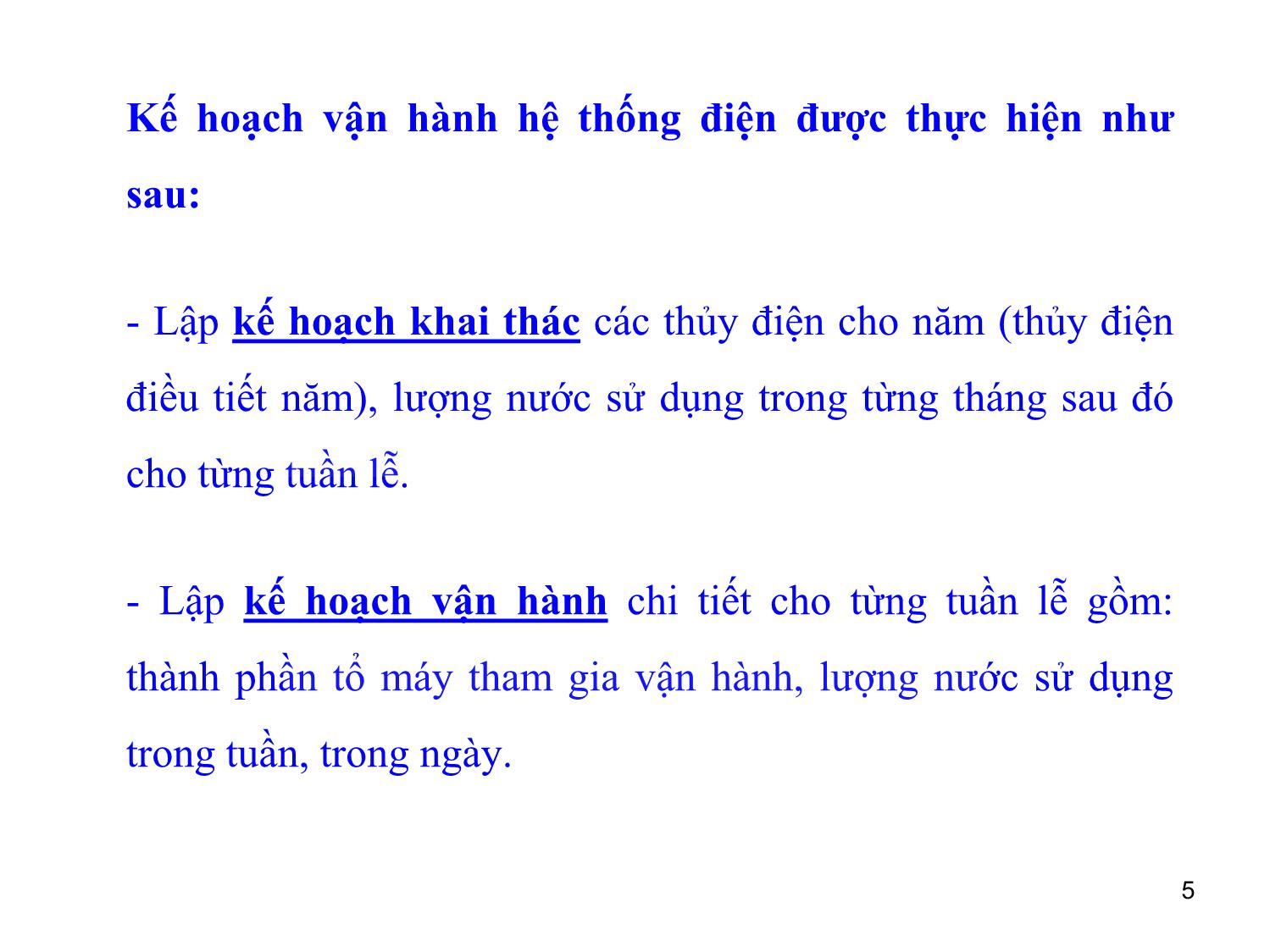 Bài giảng môn Vận hành và điều khiển hệ thống điện - Chương 4, Phần 1: Điều phối tối ưu công suất phát trang 5