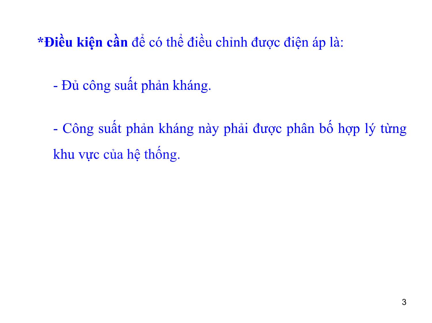 Bài giảng môn Vận hành và điều khiển hệ thống điện - Chương 5: Điều khiển điện áp trong hệ thống điện trang 3