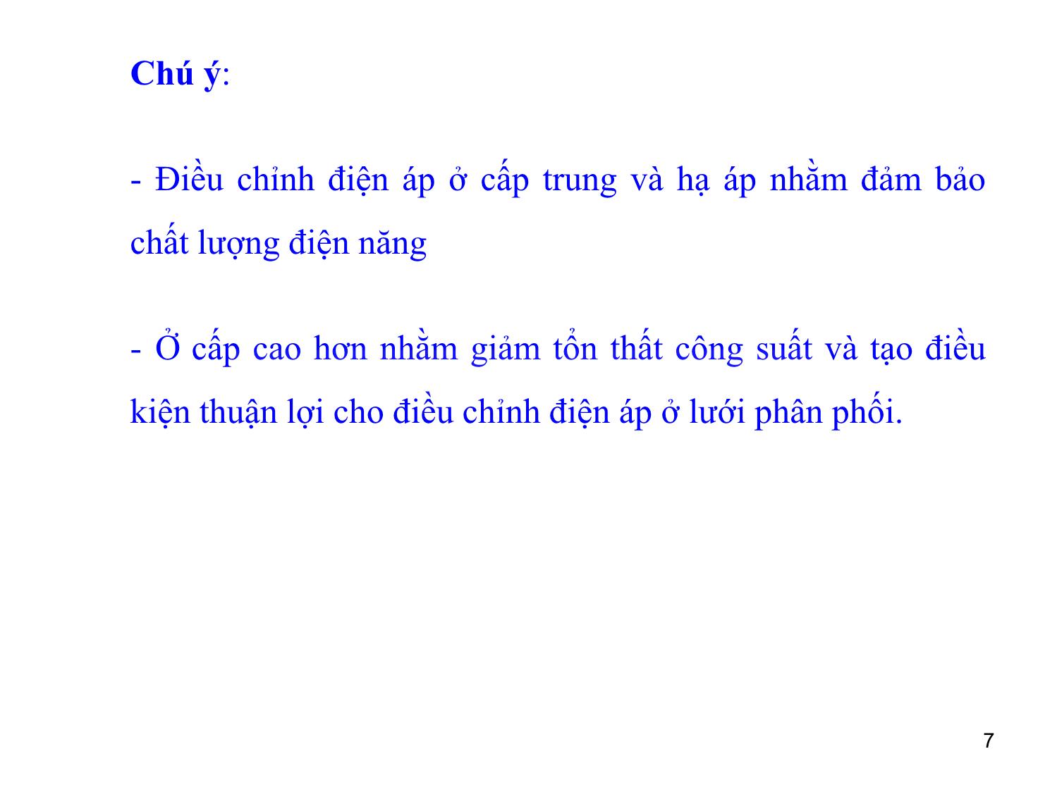 Bài giảng môn Vận hành và điều khiển hệ thống điện - Chương 5: Điều khiển điện áp trong hệ thống điện trang 7