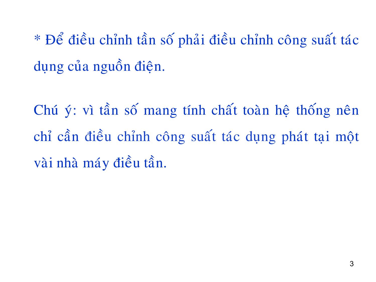 Bài giảng môn Vận hành và điều khiển hệ thống điện - Chương 6: Điều khiển tần số trong hệ thống điện trang 3