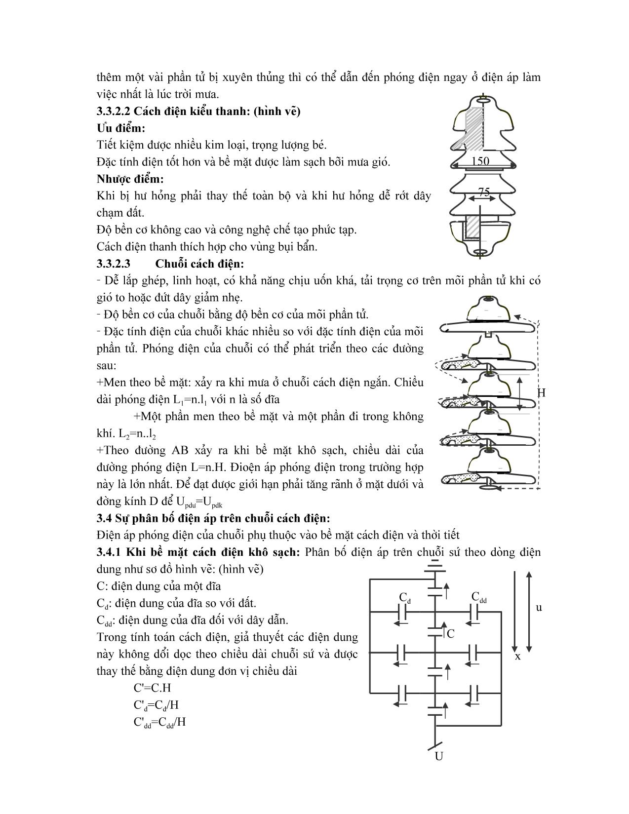 Giáo trình Vật liệu điện - Chương 12: Thực hiện cách điện cho đường dây tải điện trên không trang 4