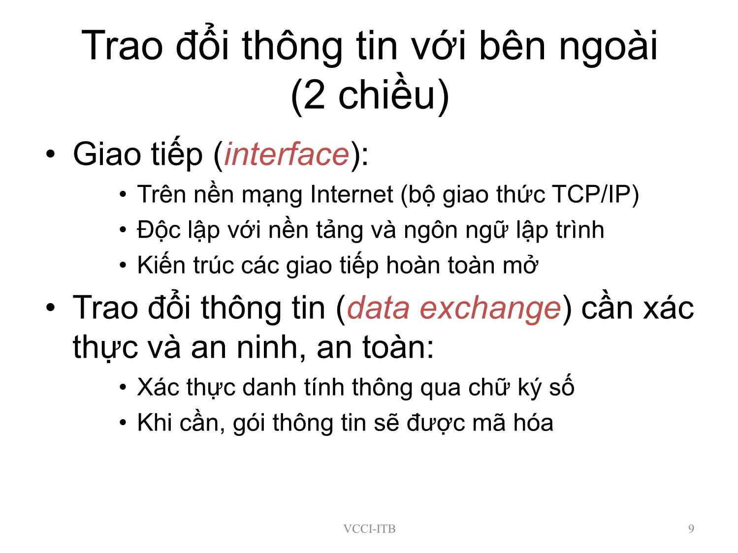 Bài giảng Doanh nghiệp điện tử: Mô hình khung cho kết nối Chính phủ - Doanh nghiệp trang 9