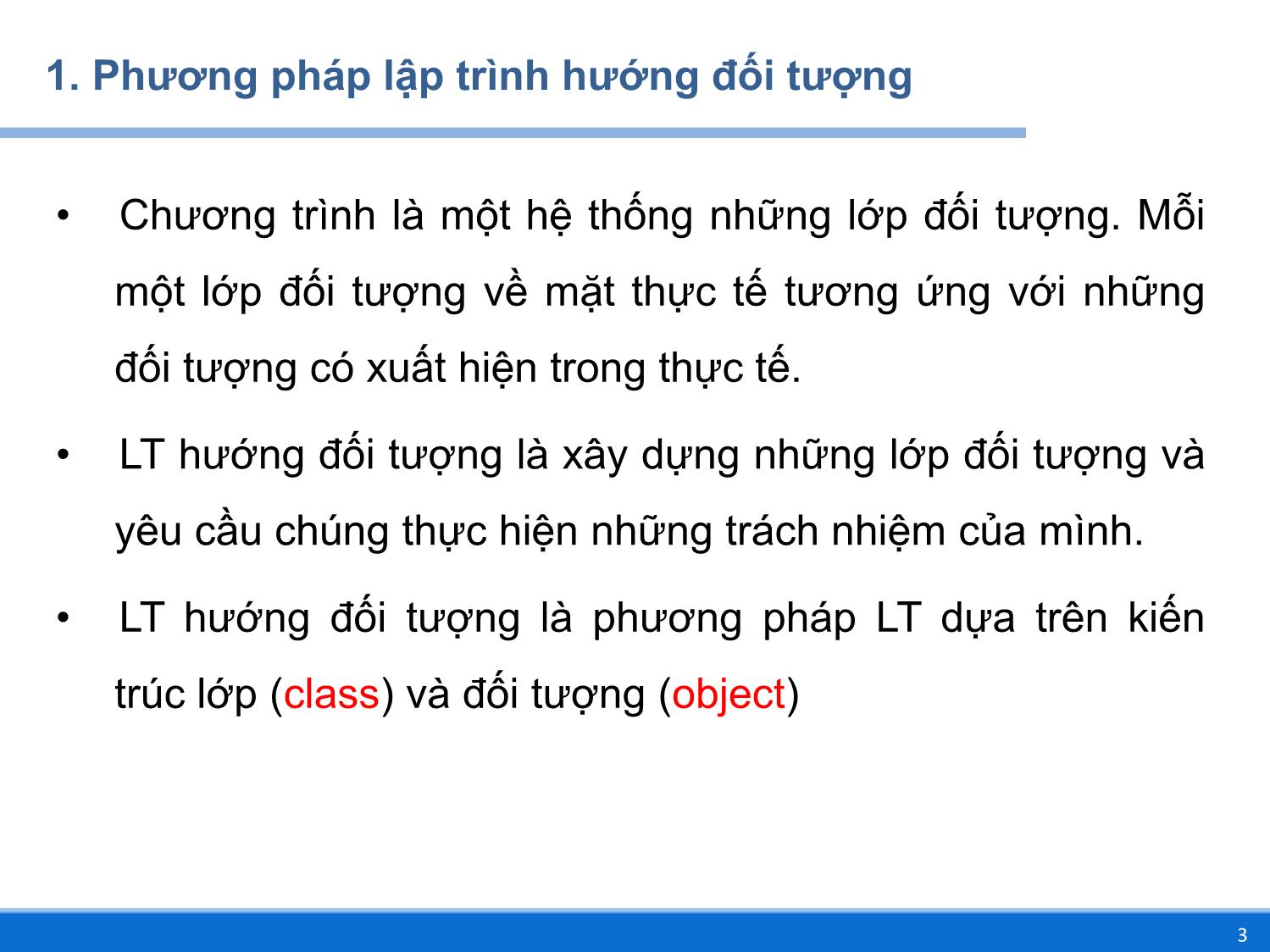 Bài giảng Lập trình DOTNET - Chương 3: Lập trình hướng đối tượng với C# - Huỳnh Lê Uyên Minh trang 3