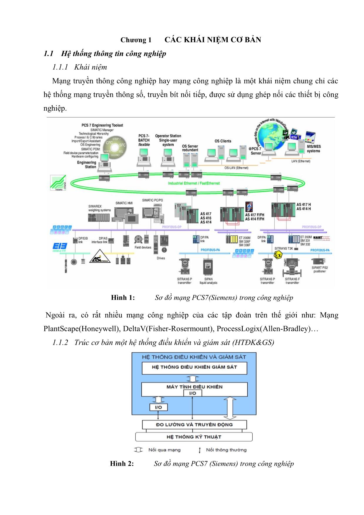 Bài giảng Mạng công nghiệp và SCADA - Đỗ Văn Cần trang 8