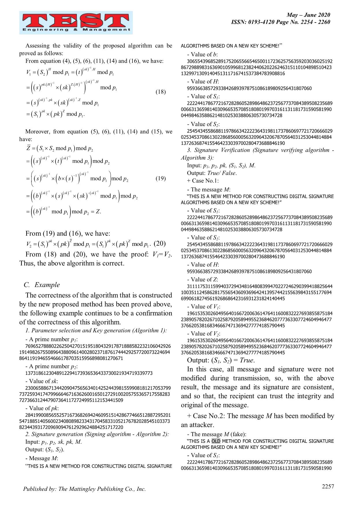 A new method for constructing digital signature algorithm based on a new key scheme trang 4