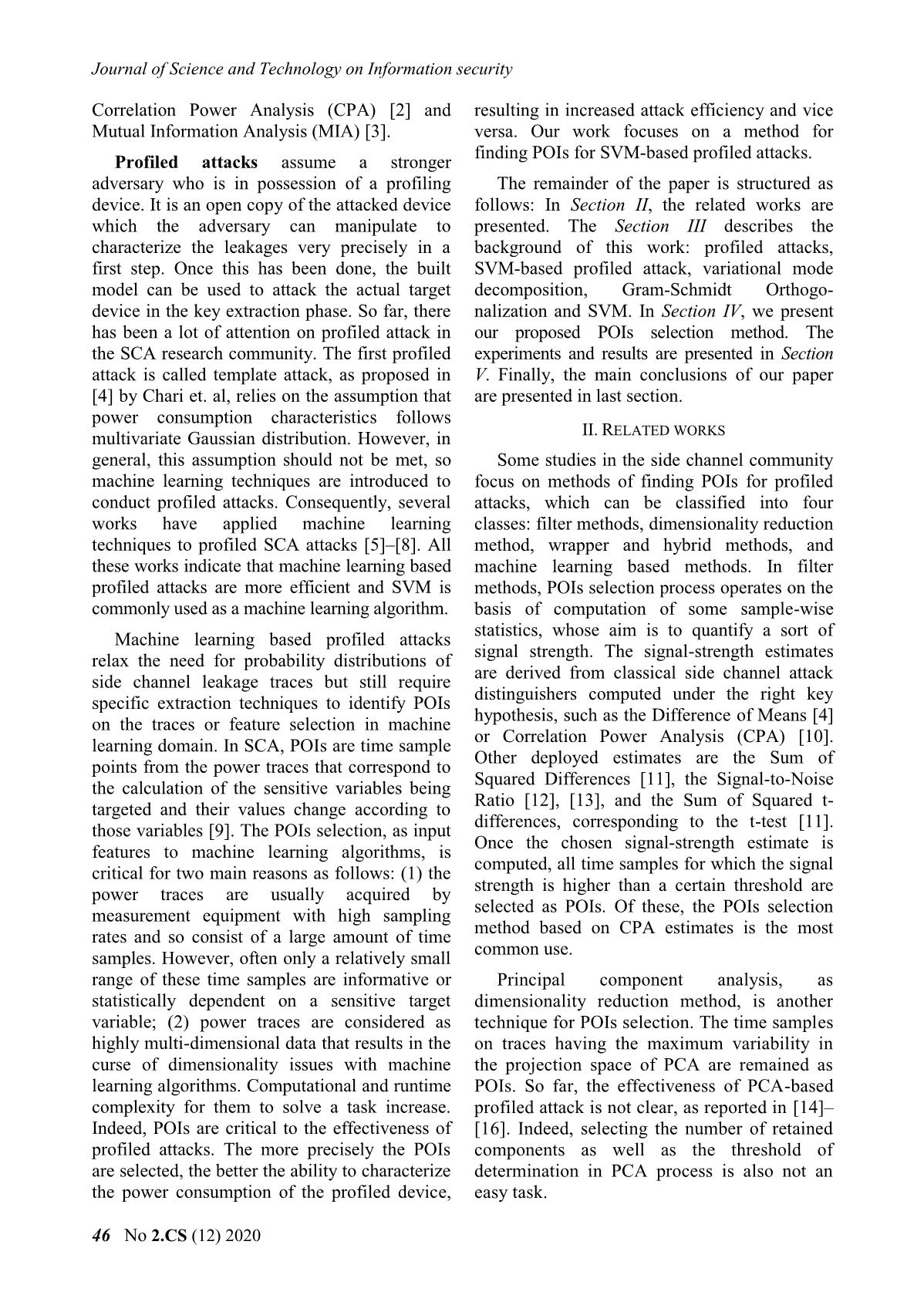 A novel points of interest selection method for svm-based profiled attacks trang 2