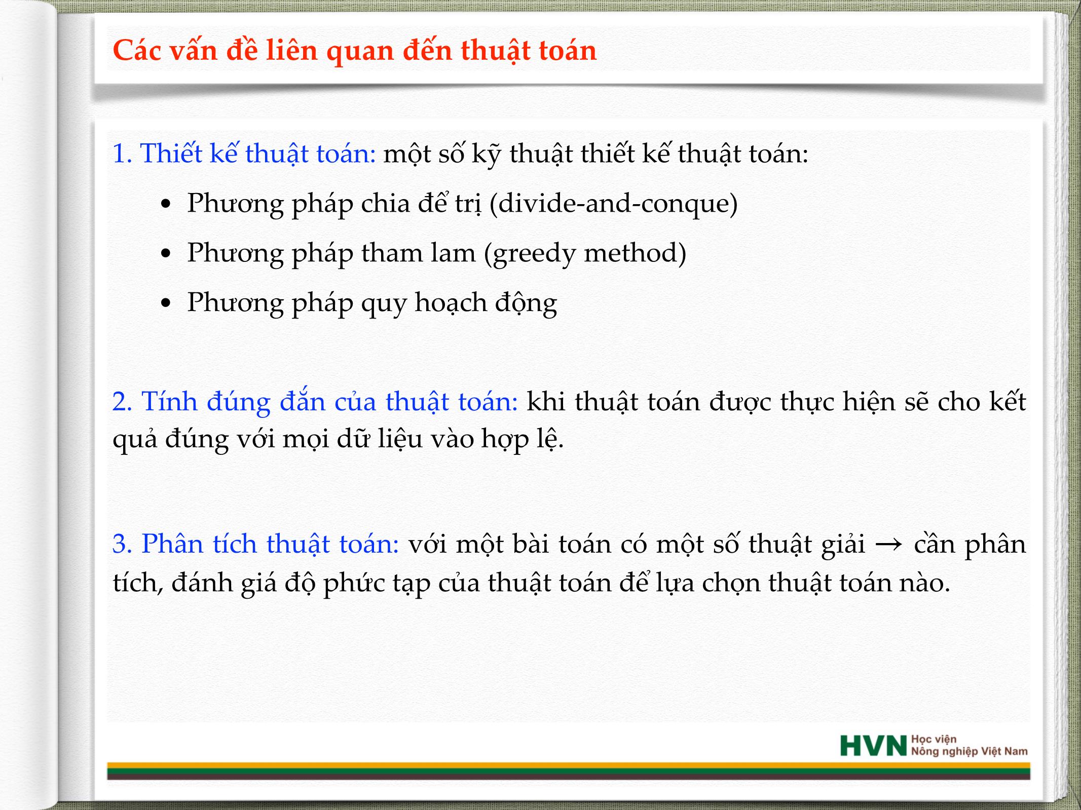 Bài giảng Mạng và hệ thống thông tin - Chương 1: Mở đầu về thuật toán và độ phức tạp - Nguyễn Văn Hạnh trang 6