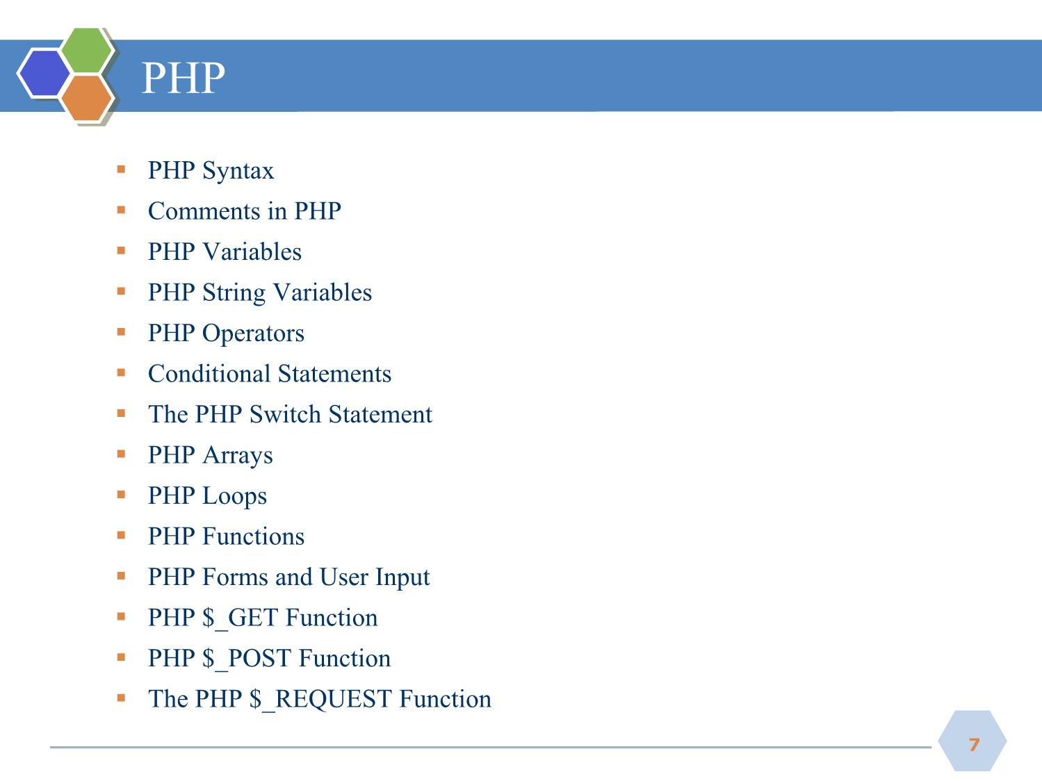 Bài giảng Phát triển ứng dụng web - Bài 1: PHP cơ bản - Nguyễn Hữu Thể trang 7