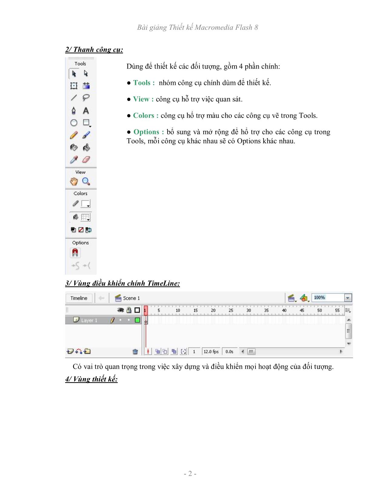 Bài giảng Thiết kế Macromedia Flash 8 trang 2