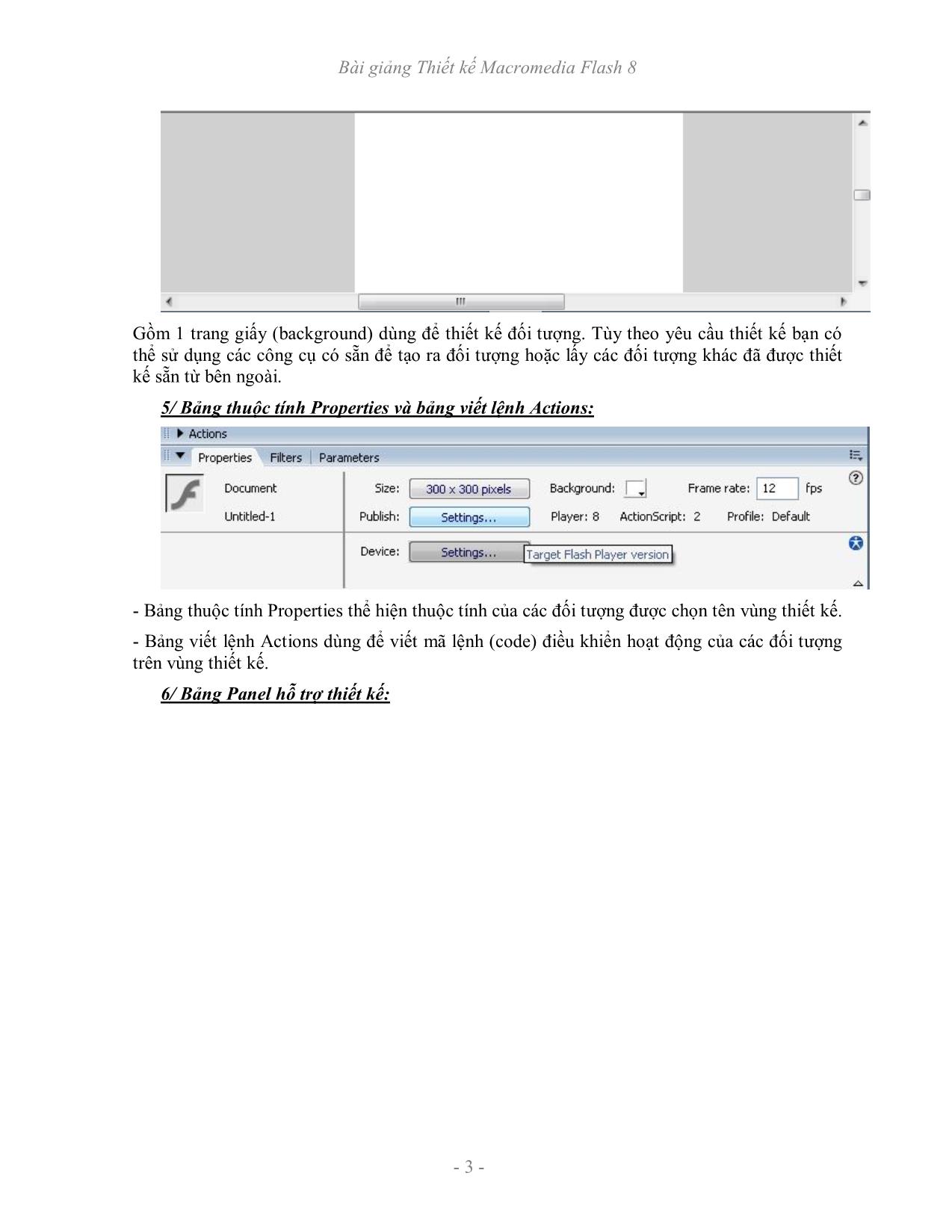 Bài giảng Thiết kế Macromedia Flash 8 trang 3