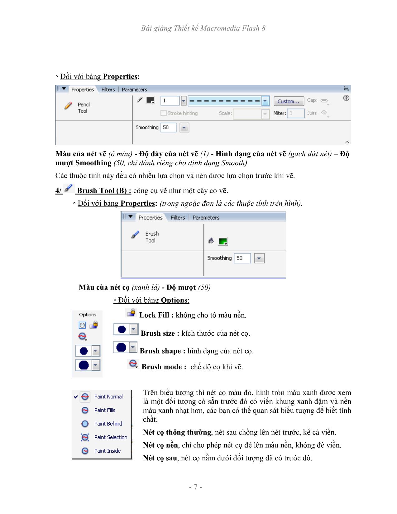 Bài giảng Thiết kế Macromedia Flash 8 trang 7