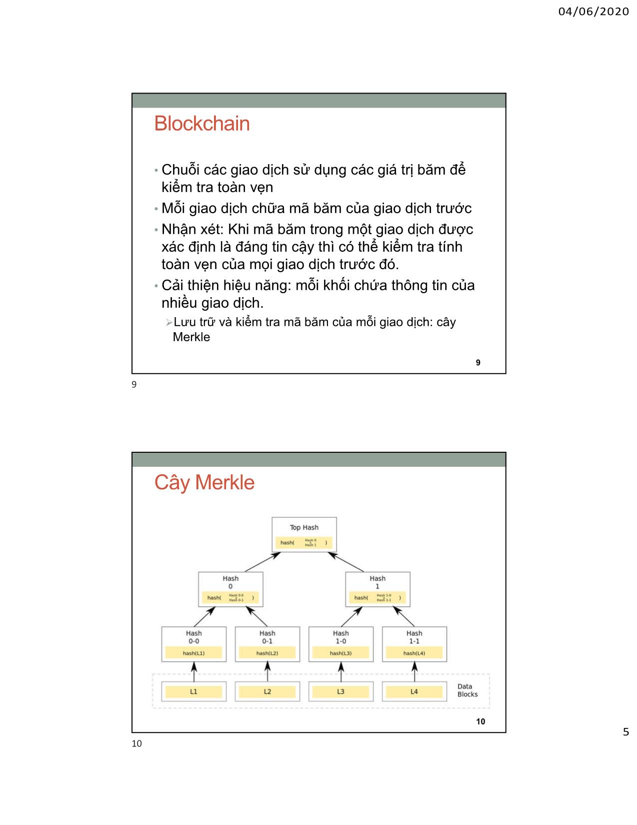 Bài giảng An toàn an ninh thông tin - Chương 9: Blockchain - Bùi Trọng Tùng trang 5