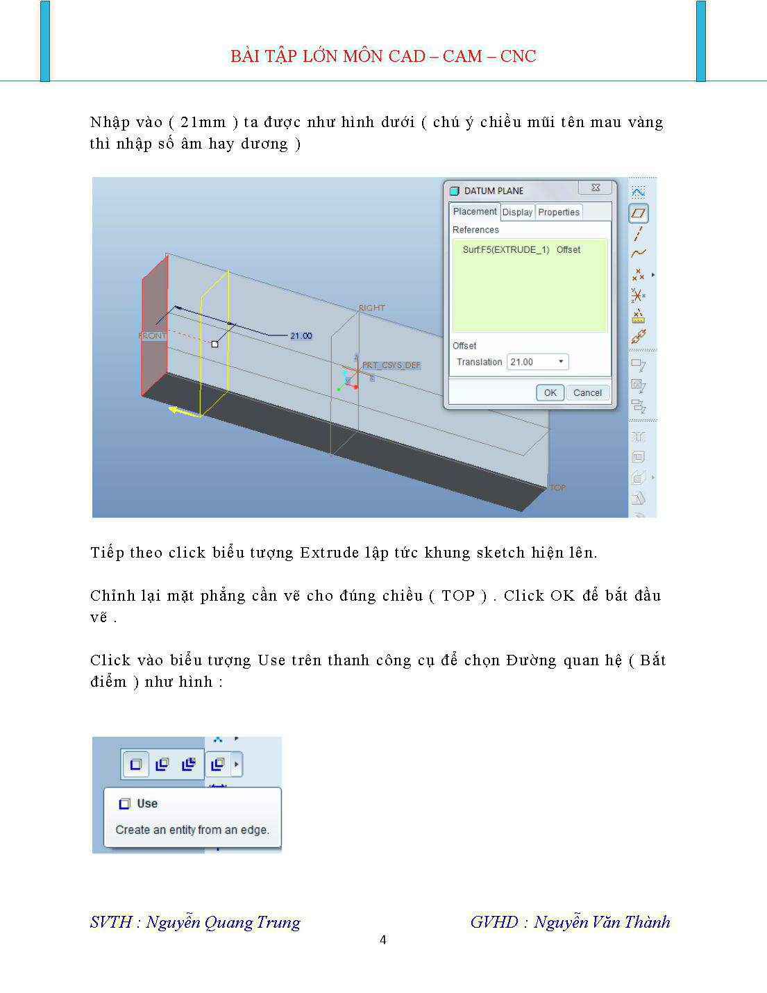 Bài tập lớn môn CAD/CAM/CNC - Nguyễn Quang Trung trang 4