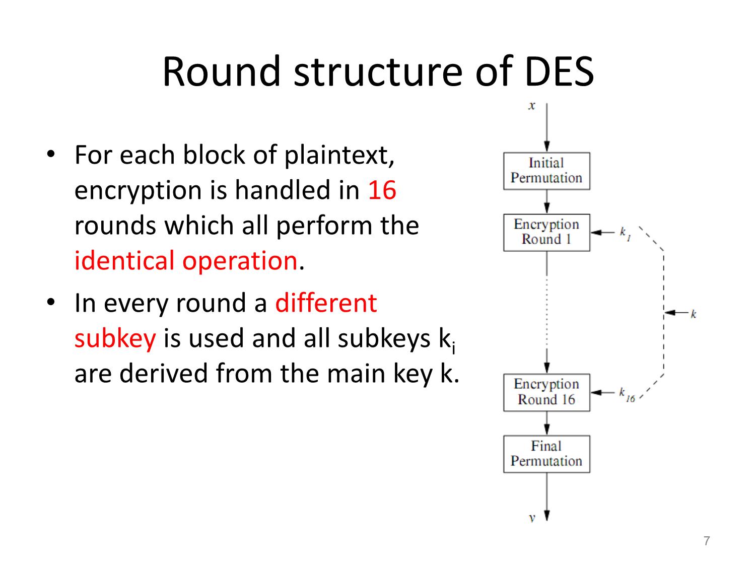 Bài giảng Mã hóa DES Data Encryption Standard trang 7