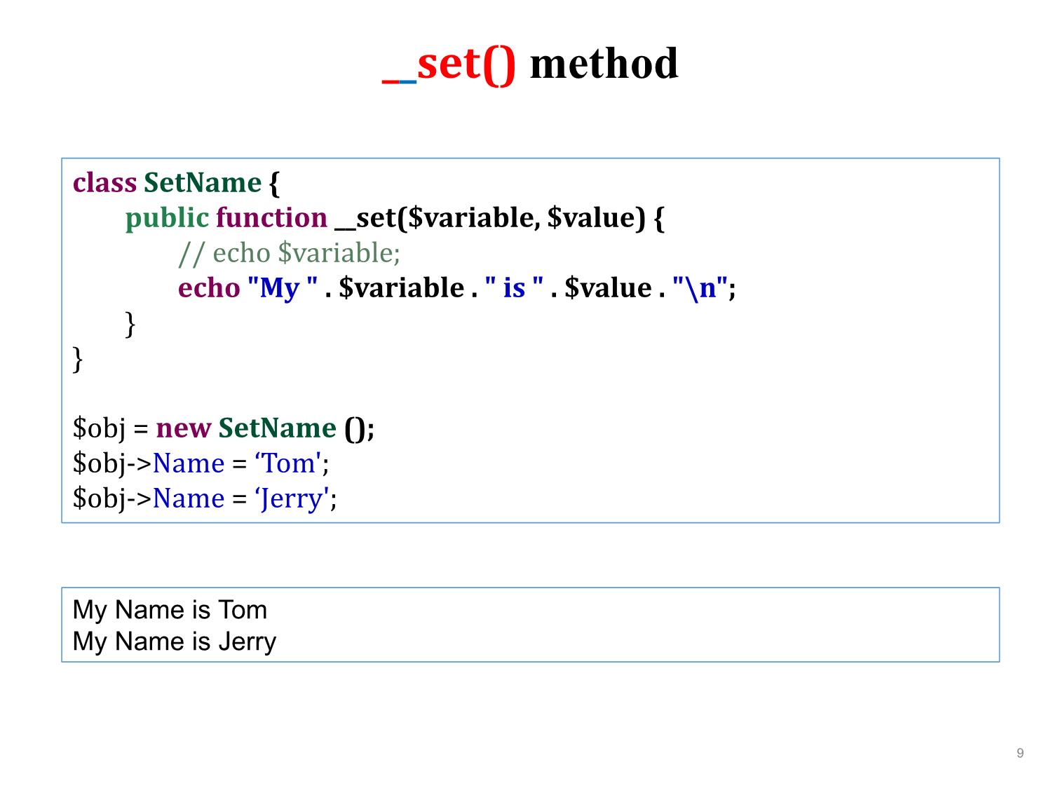 Bài giảng Phát triển ứng dụng web - Bài 5: Object oriented programming - Nguyễn Hữu Thể trang 9