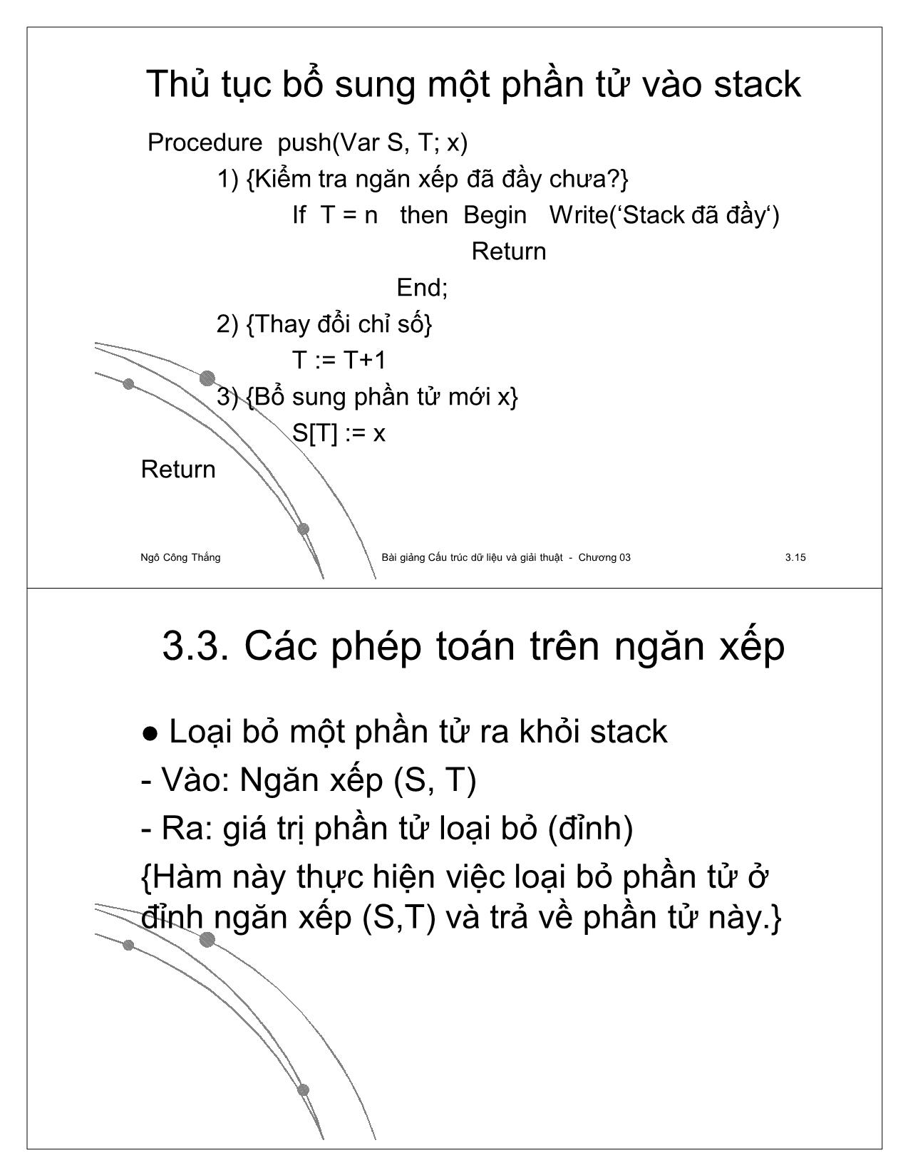 Bài giảng Cấu trúc dữ liệu và giải thuật - Chương 2: Mảng và danh sách - Ngô Công Thắng trang 8