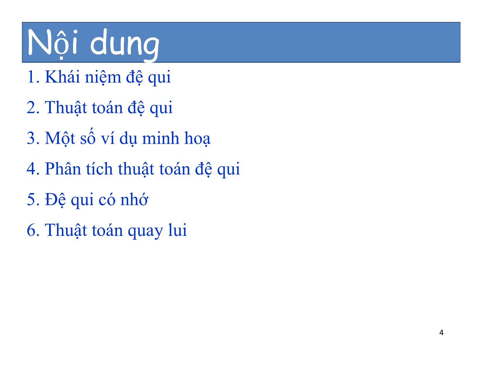 Bài giảng Cấu trúc dữ liệu và thuật toán - Chương 2: Các sơ đồ thuật toán - Nguyễn Khánh Phương trang 4