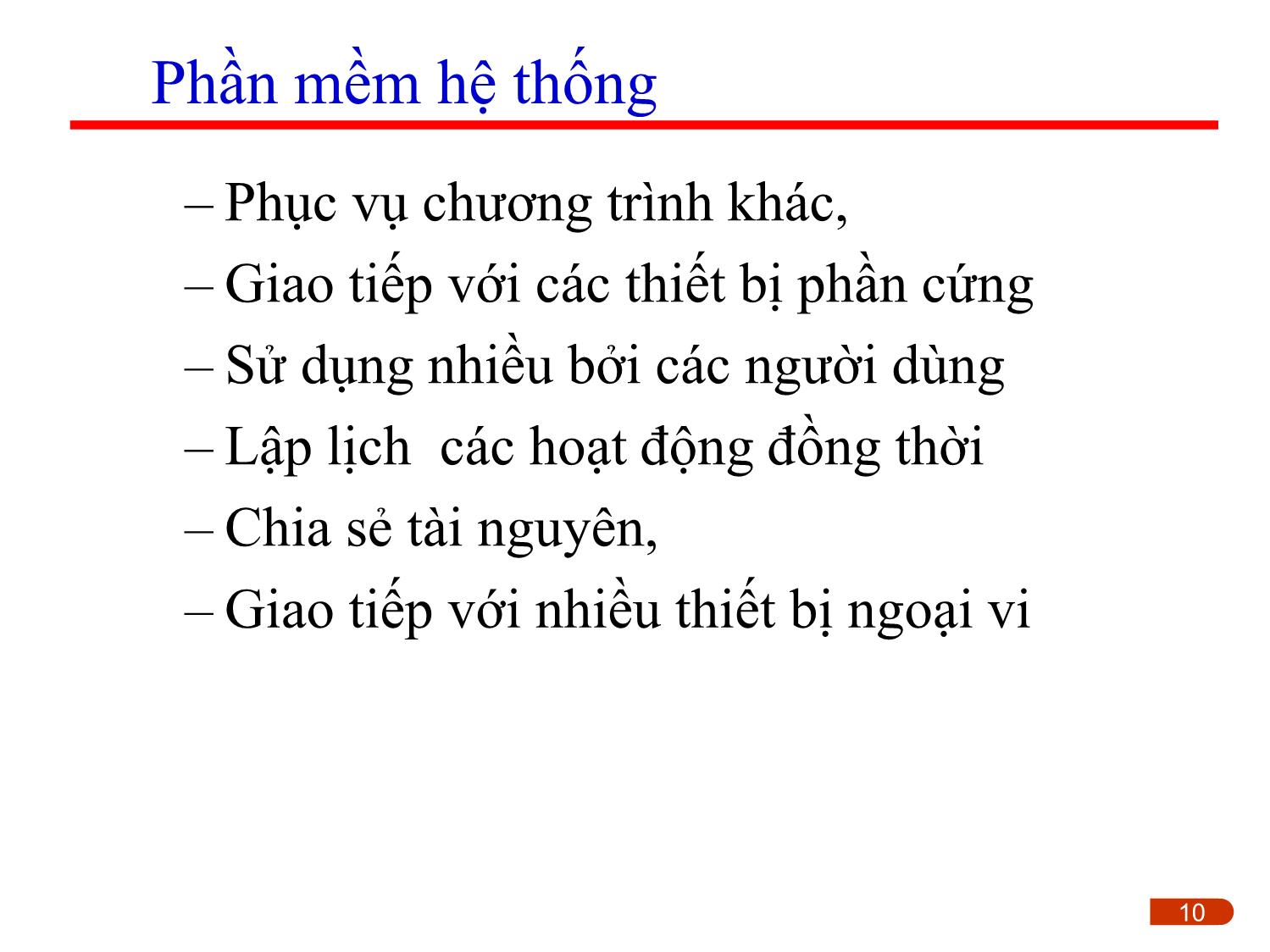 Bài giảng Kỹ thuật phần mềm ứng dụng - Chương 1: Giới thiệu tổng quan trang 10