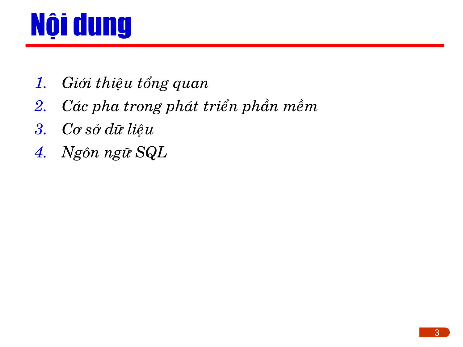 Bài giảng Kỹ thuật phần mềm ứng dụng - Chương 1: Giới thiệu tổng quan trang 3