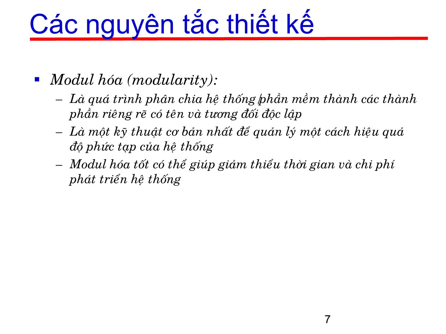 Bài giảng Kỹ thuật phần mềm ứng dụng - Chương 2: Các pha trong phát triển phần mềm (Phần 5) trang 7