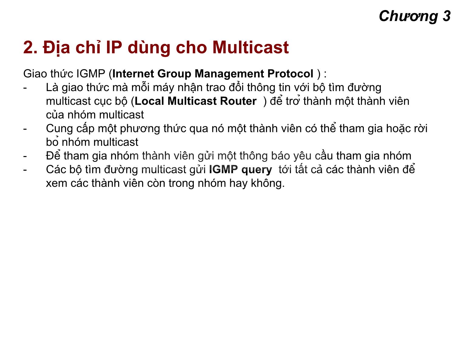 Bài giảng Lập trình mạng - Chương 3: Lập trình Multicasting trang 6