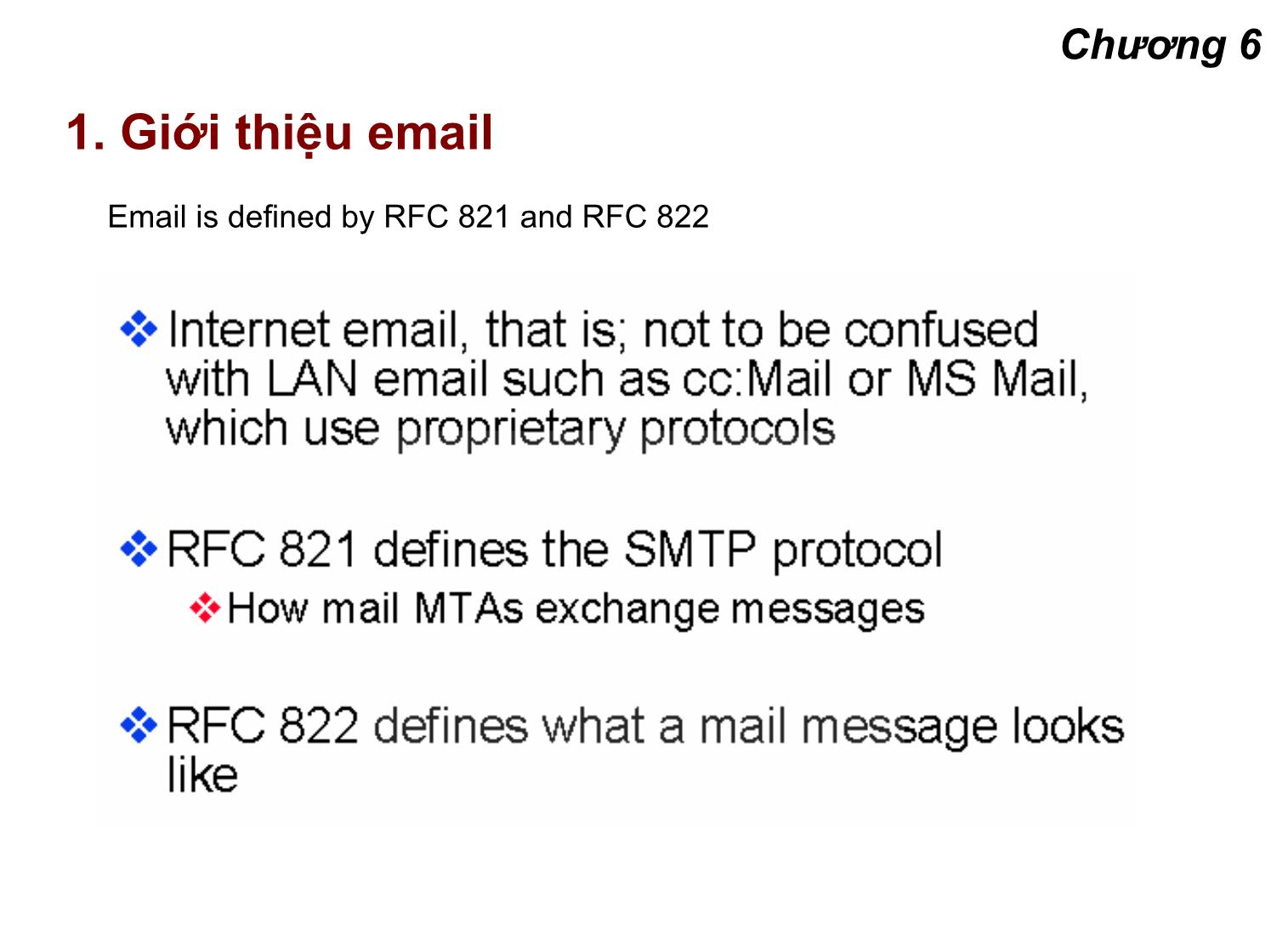 Bài giảng Lập trình mạng - Chương 6: Hệ thống email trang 3