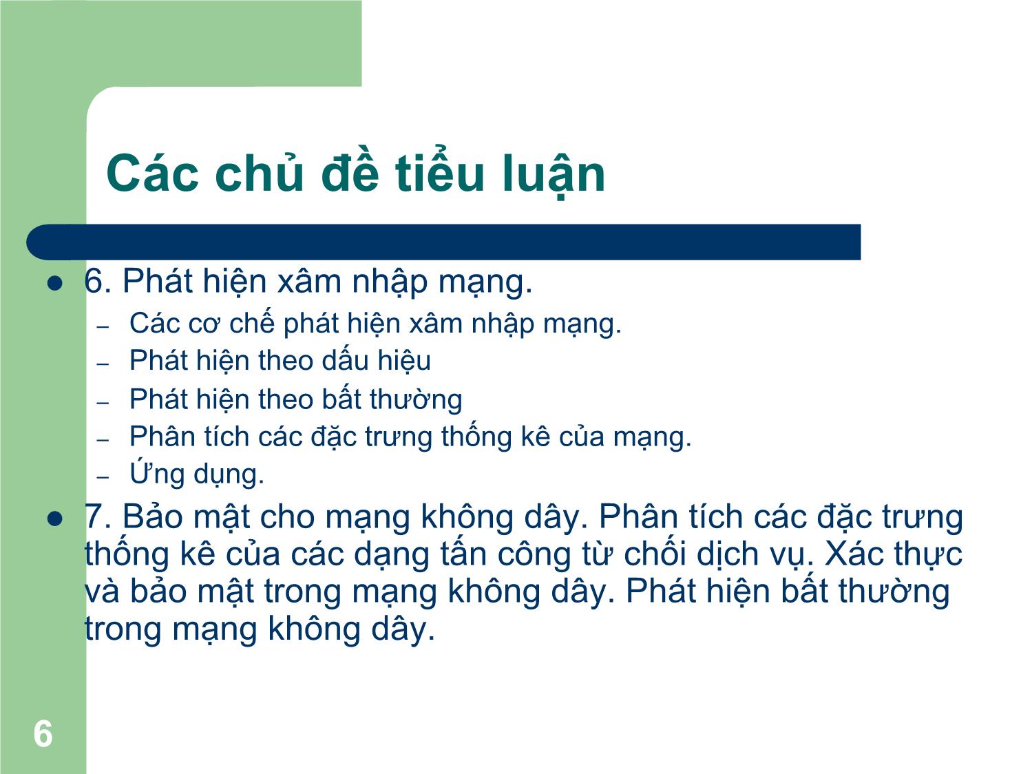 Bài giảng Nhập môn An toàn thông tin - Chương I: Nhập môn - Nguyễn Linh Giang trang 6