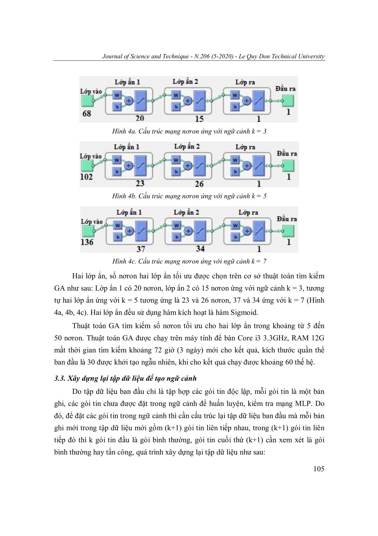 Một phương án tổ chức ngữ cảnh dữ liệu cho bộ phát hiện tấn công mạng scada sử dụng mạng nơron MLP trang 8
