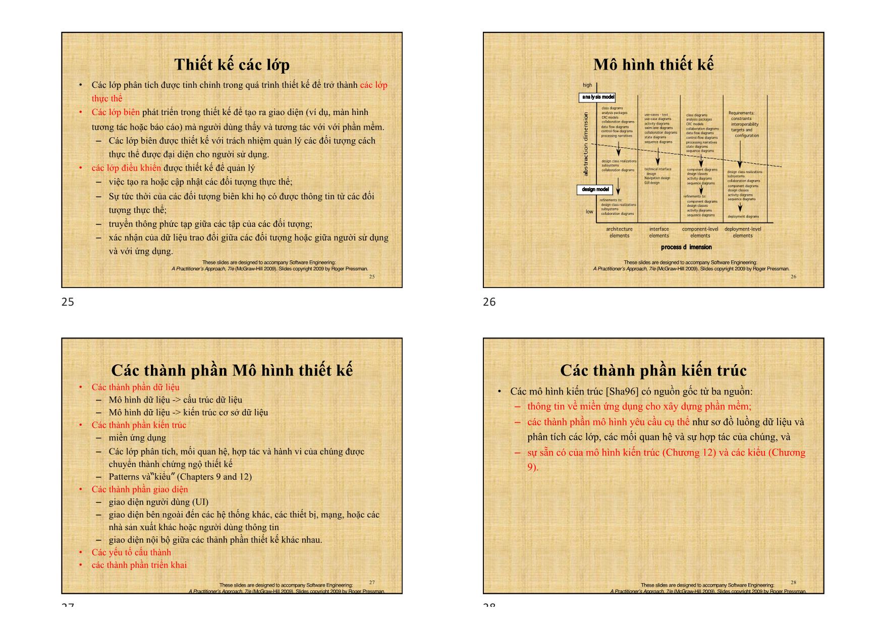 Bài giảng Nhập môn công nghệ phần mềm (Introduction to software engineering) - Chương 7: Thiết kế phần mềm trang 7