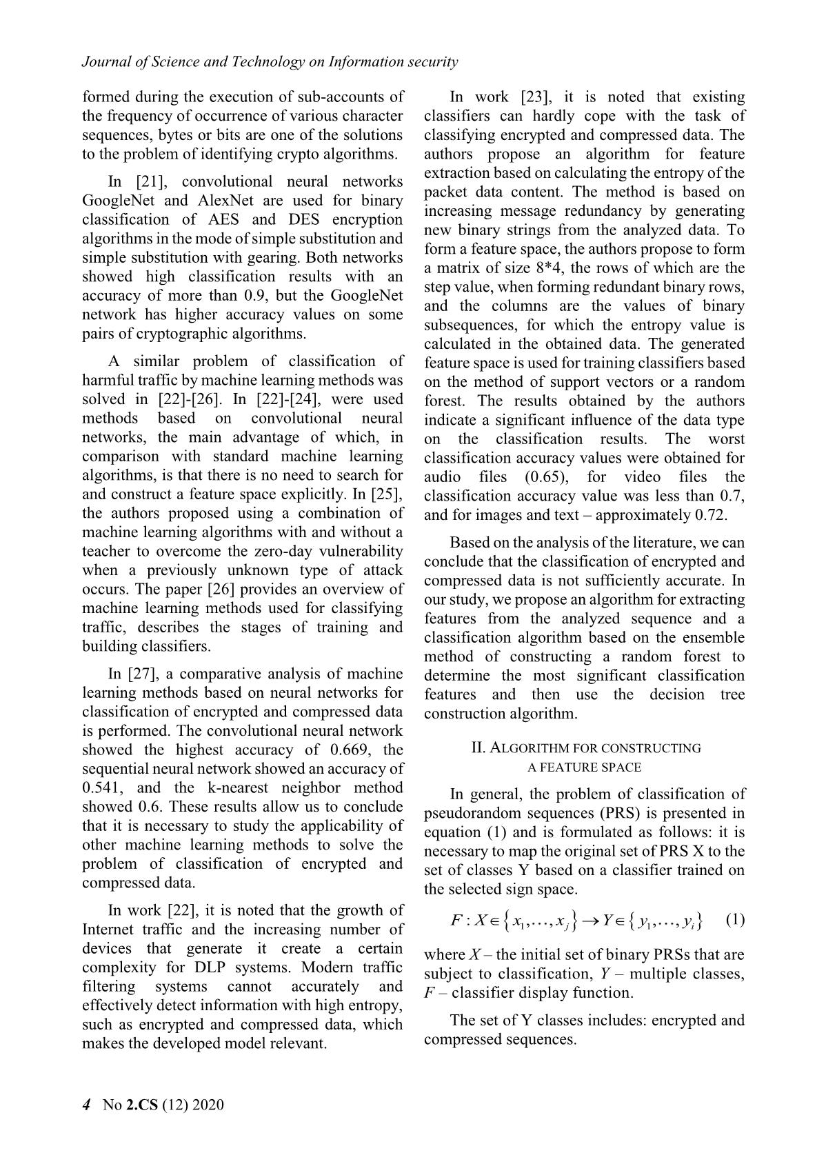 Pseudorandom sequences classification algorithm trang 2