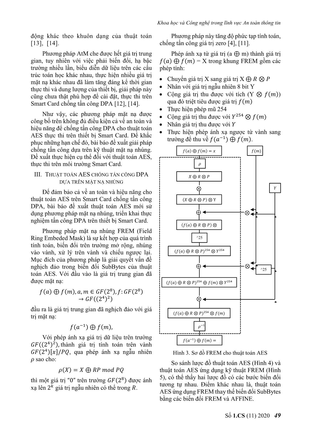 Phân tích, đánh giá hiệu quả các phương pháp mặt nạ chống tấn công DPA cho AES trên Smart Card trang 4