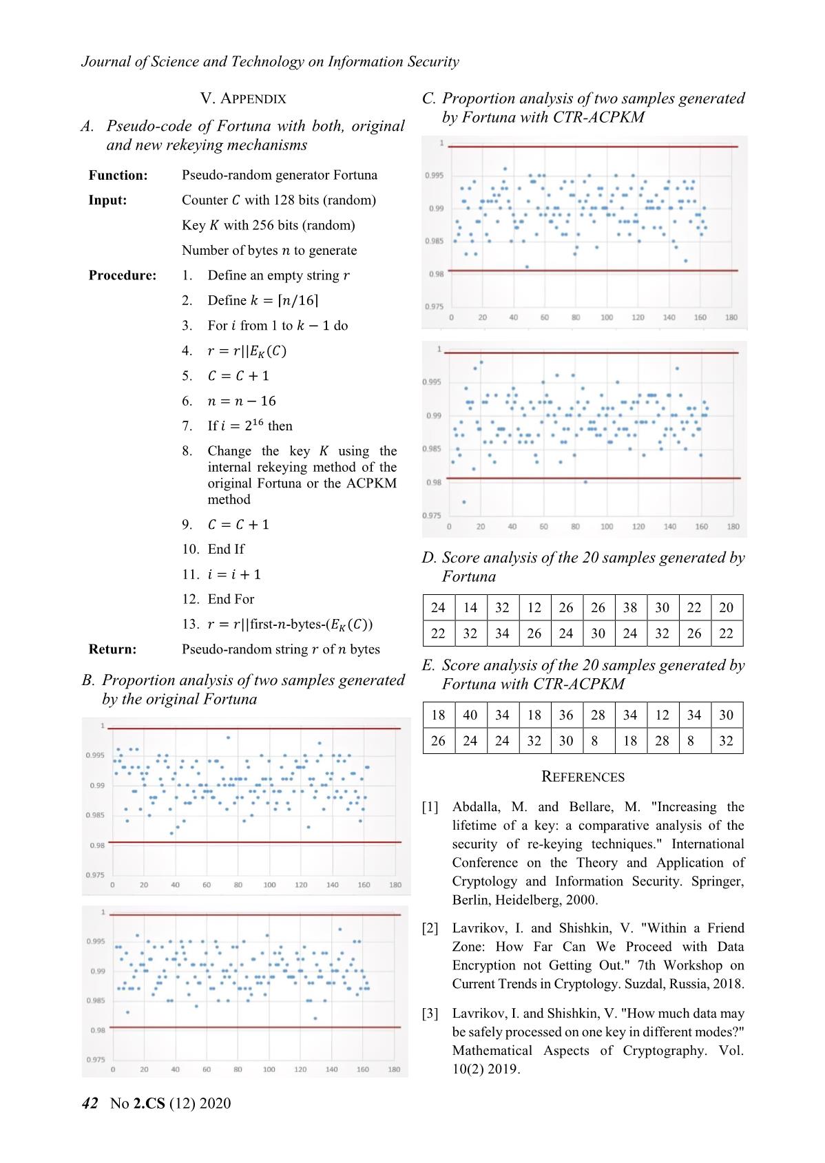 Statistical assessment of two rekeying mechanisms applied to the generation of random numbers trang 5