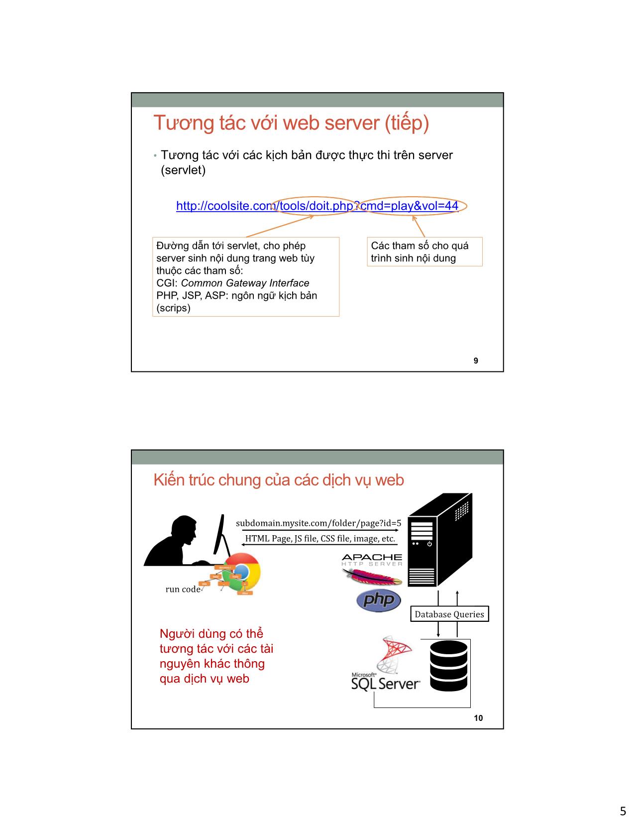 Bài giảng An toàn an ninh mạng - Bài 6: An toàn dịch vụ Web SQL Injection - Bùi Trọng Tùng trang 5