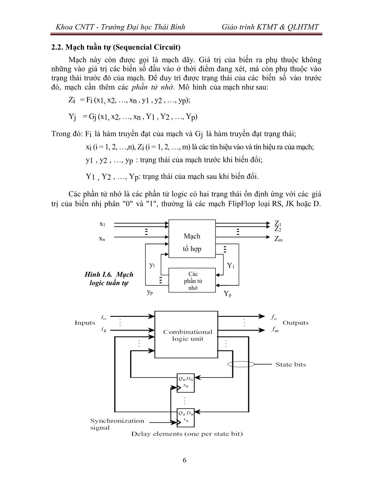 Giáo trình Kiến trúc máy tính & Quản lý hệ thống máy tính (Phần 1) trang 7