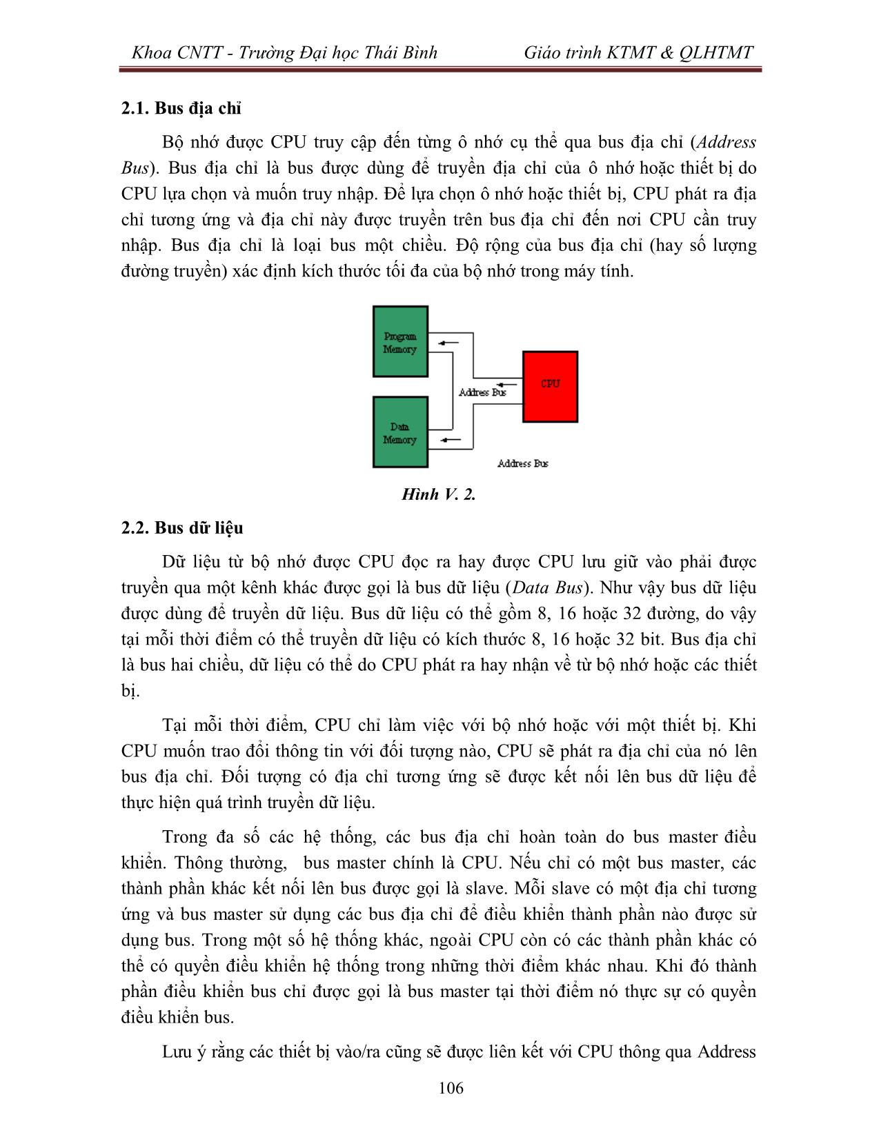 Giáo trình Kiến trúc máy tính & Quản lý hệ thống máy tính (Phần 2) trang 3