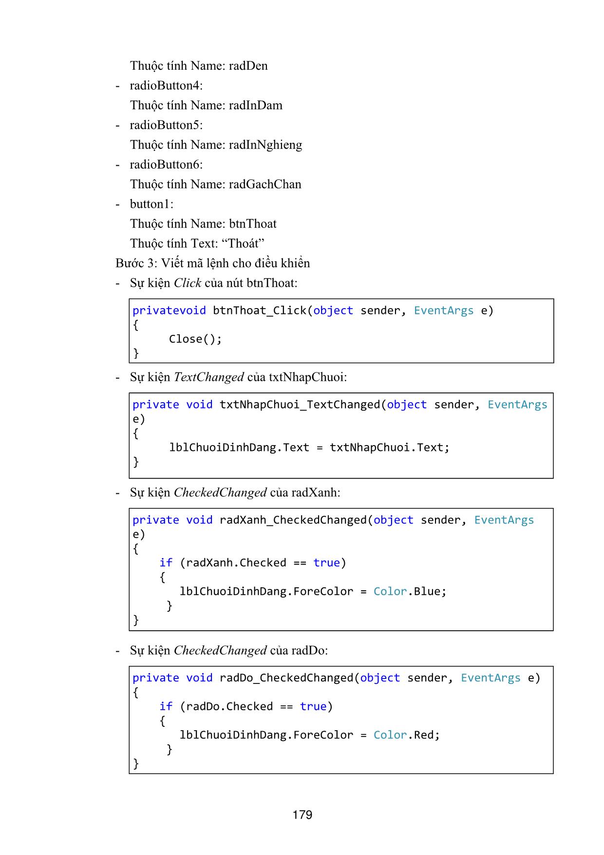 Giáo trình Lập trình Windows forms với C# (Phần 2) trang 4