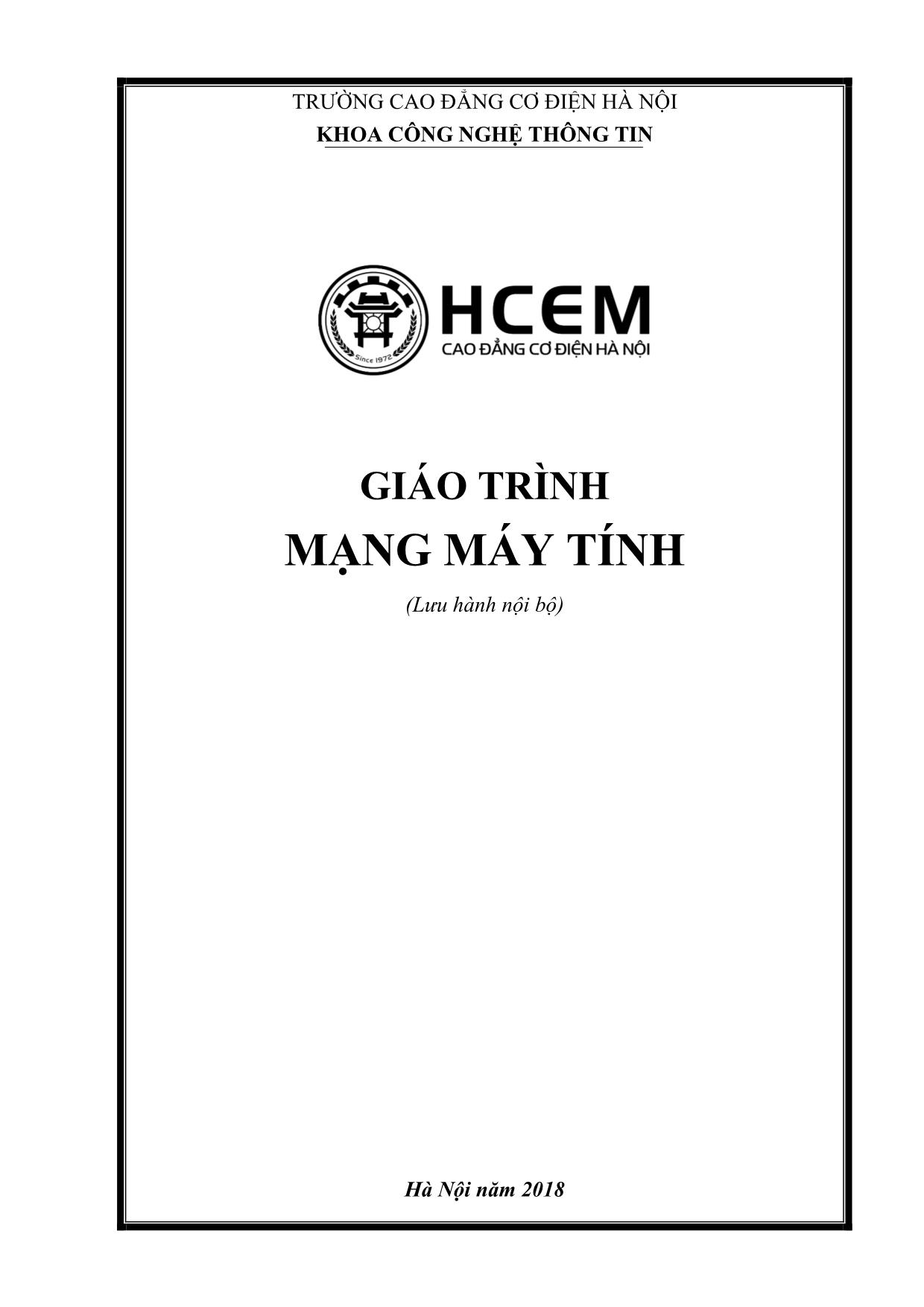 Giáo trình Mạng máy tính trang 1