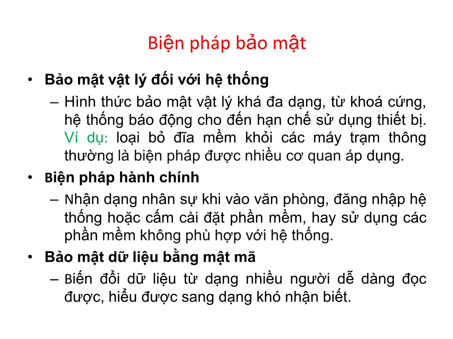 Bài giảng An ninh mạng - Chương 2, Phần 1: Kiến thức cơ sở - Nguyễn Đại Thọ trang 5