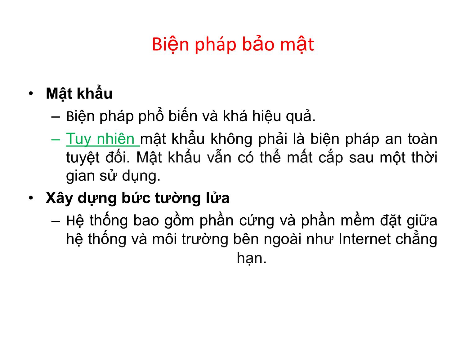 Bài giảng An ninh mạng - Chương 2, Phần 1: Kiến thức cơ sở - Nguyễn Đại Thọ trang 6