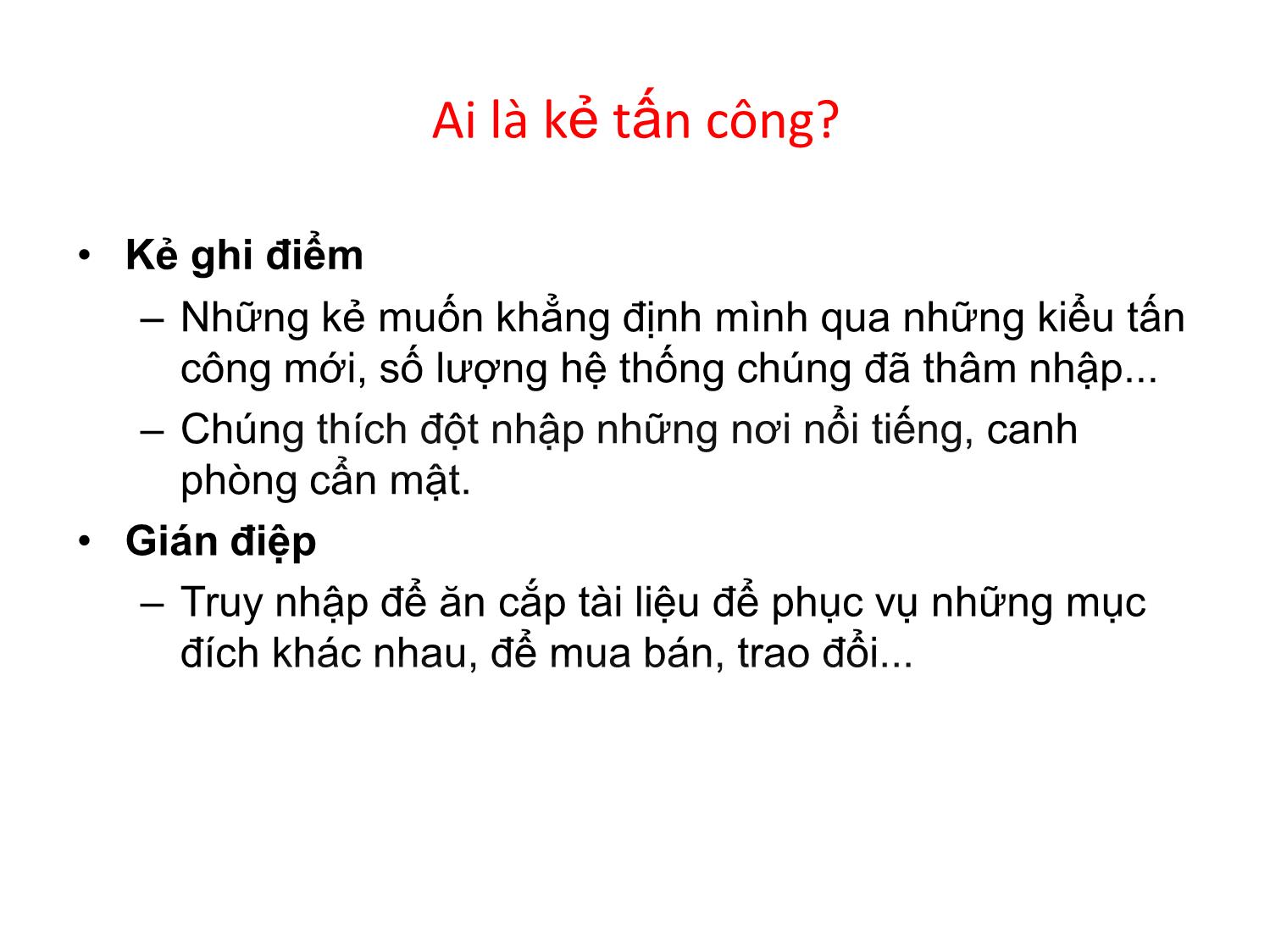 Bài giảng An ninh mạng - Trương Minh Tuấn trang 10