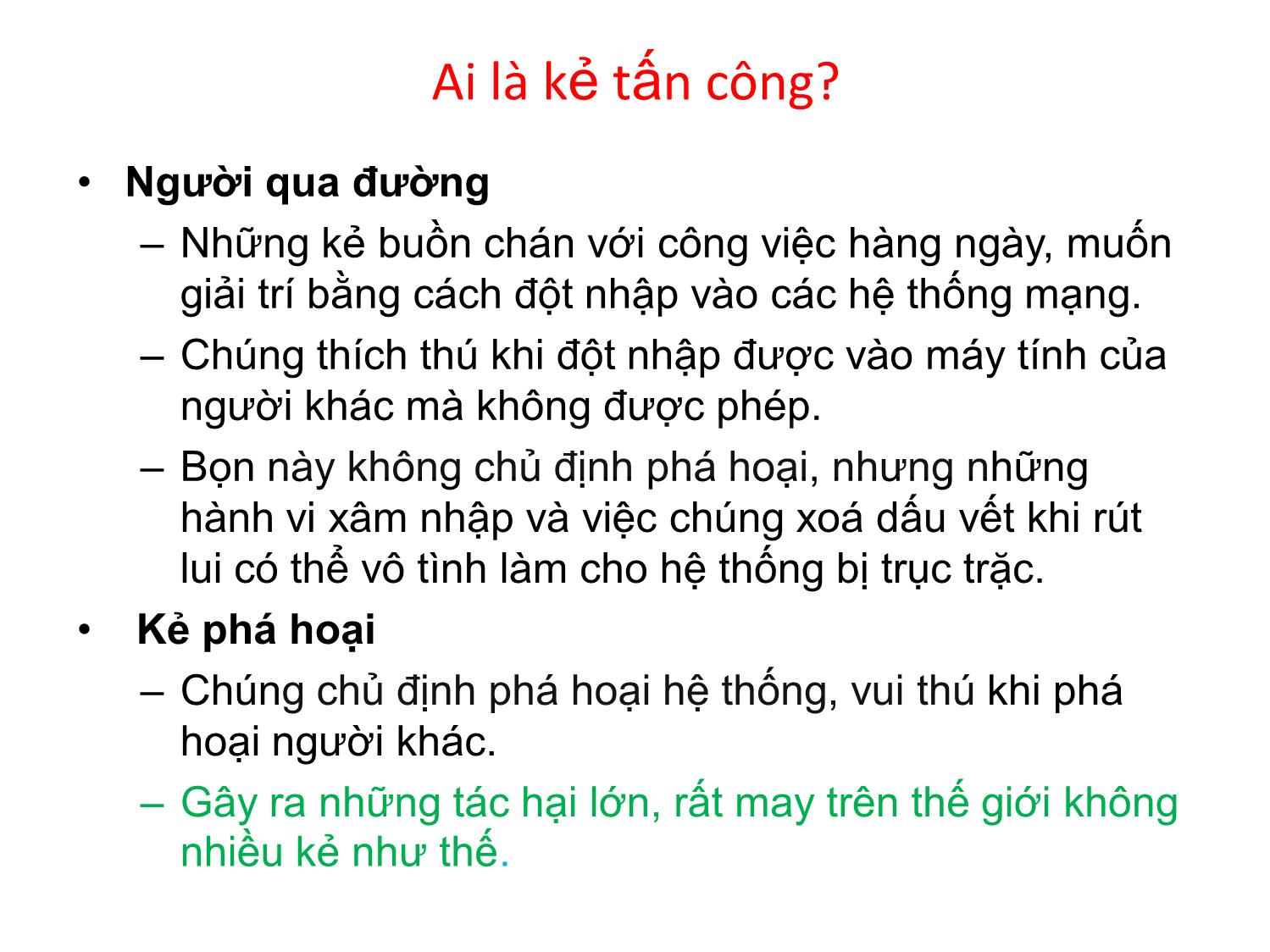 Bài giảng An ninh mạng - Trương Minh Tuấn trang 9