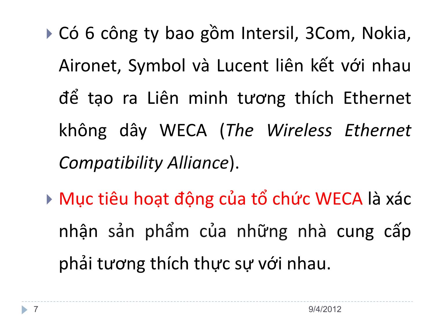 Bài giảng An ninh mạng LAN không dây - Nguyễn Hiếu Minh trang 7