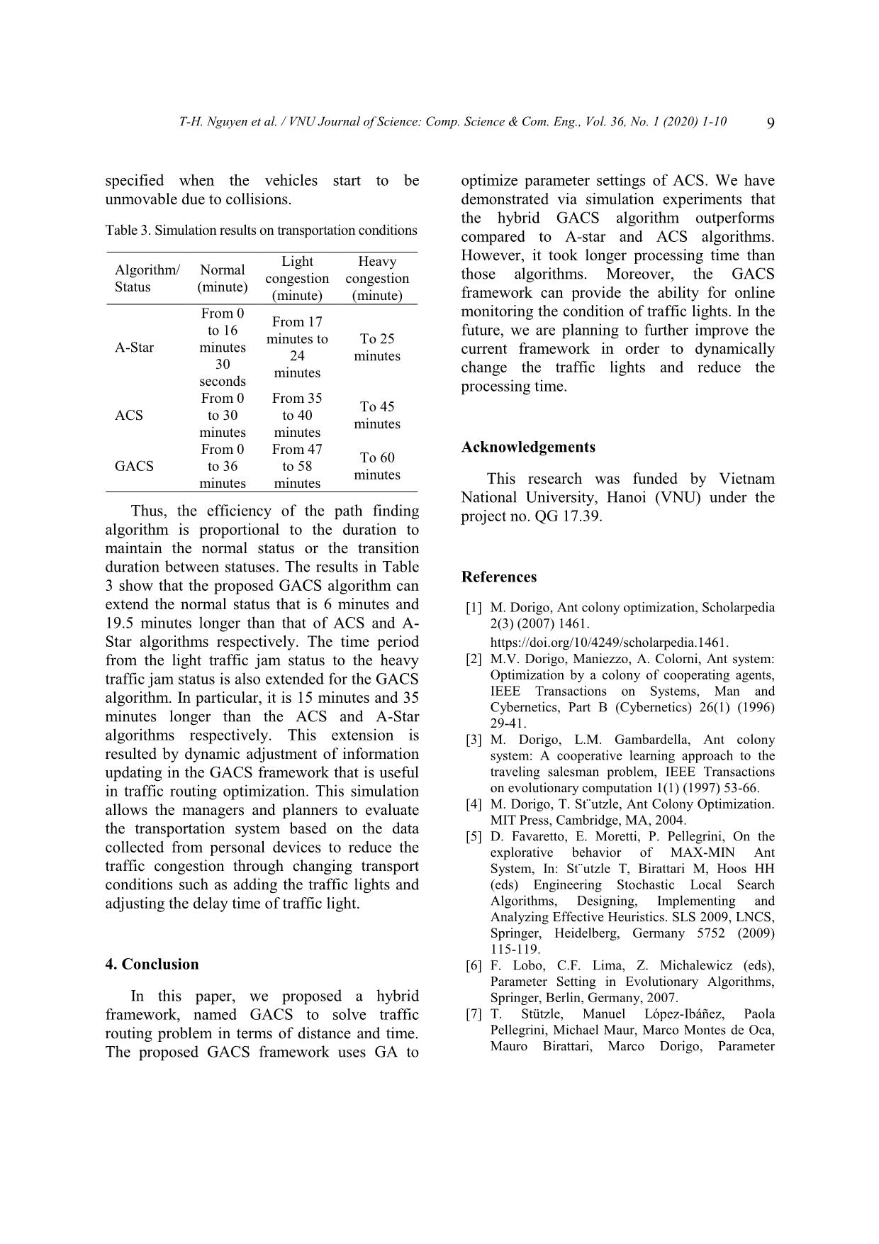 A hybrid method based on genetic algorithm and ant colony system for traffic routing optimization trang 9