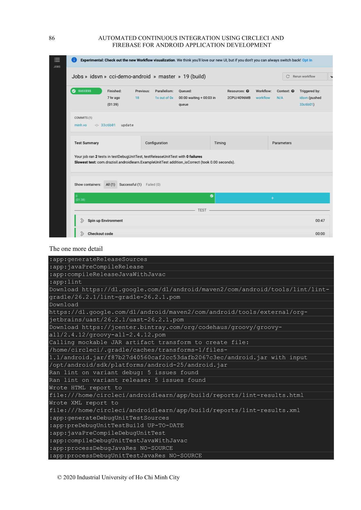 Tomated continuous integration using circleci and firebase for android application development trang 6