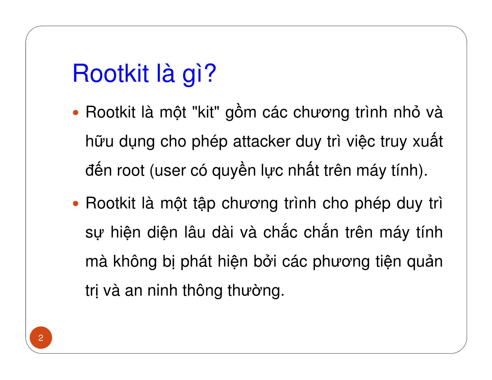 Bài giảng Rootkit trang 2