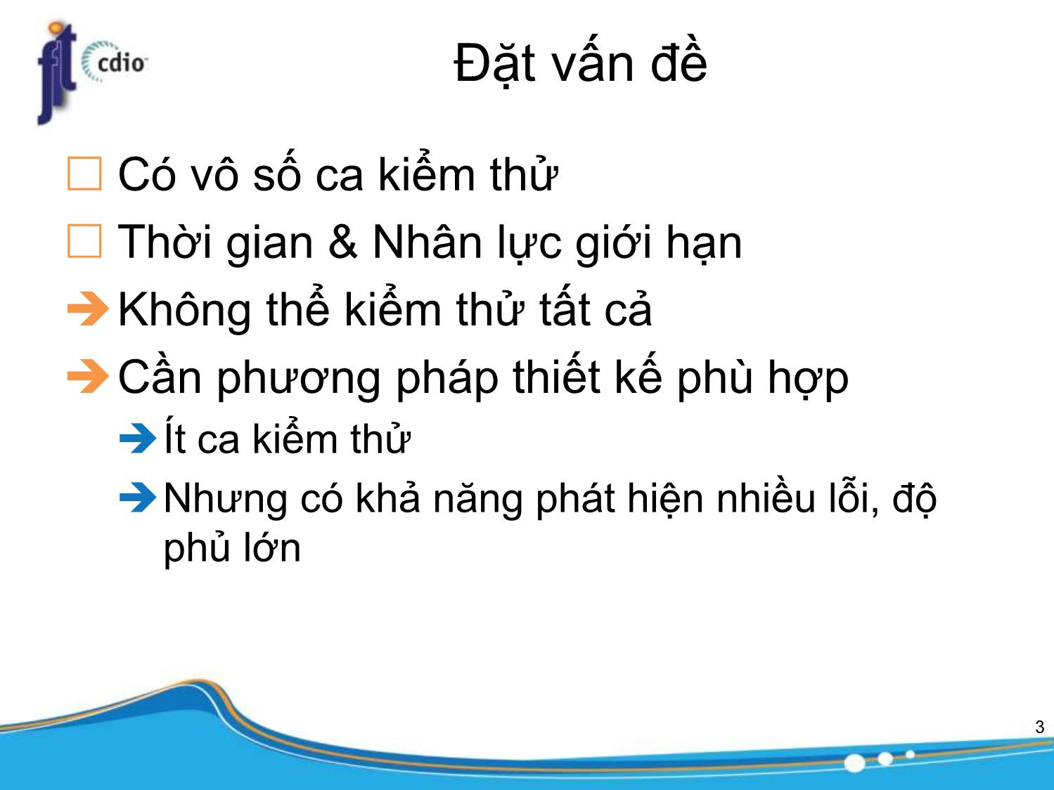 Bài giảng Công cụ kiểm thử phần mềm - Bài 3: Thiết kế kiểm thử phần mềm trang 4