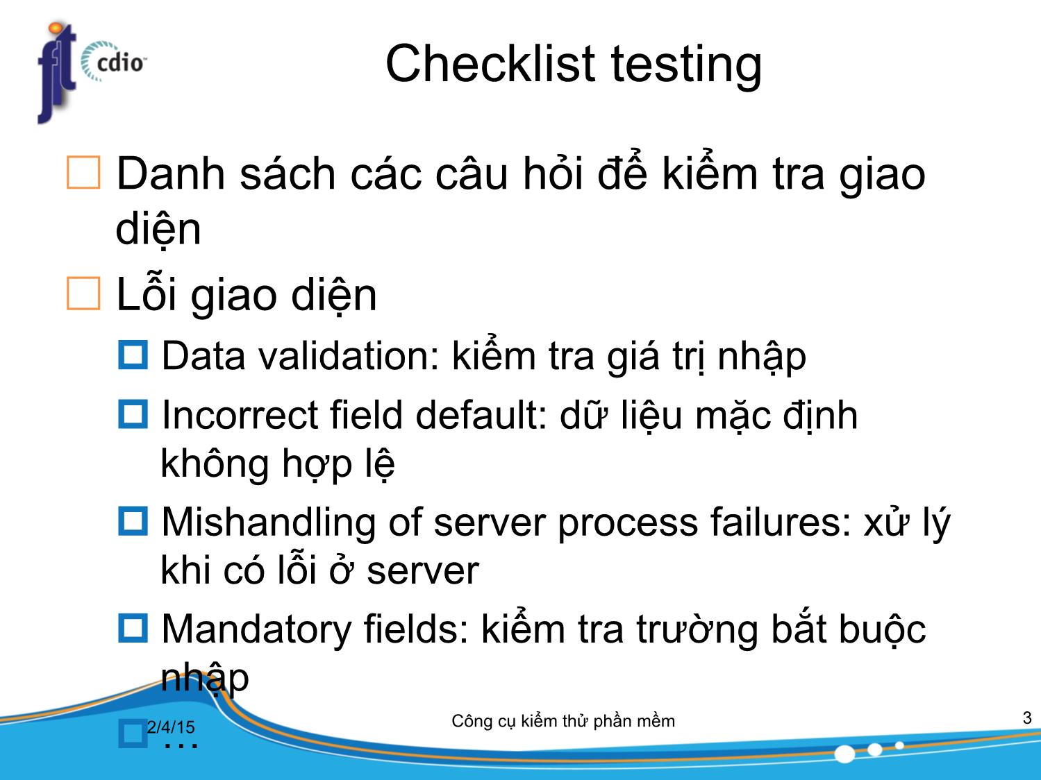 Bài giảng Công cụ kiểm thử phần mềm - Bài 9: Kiểm thử giao diện ứng dụng Web trang 3