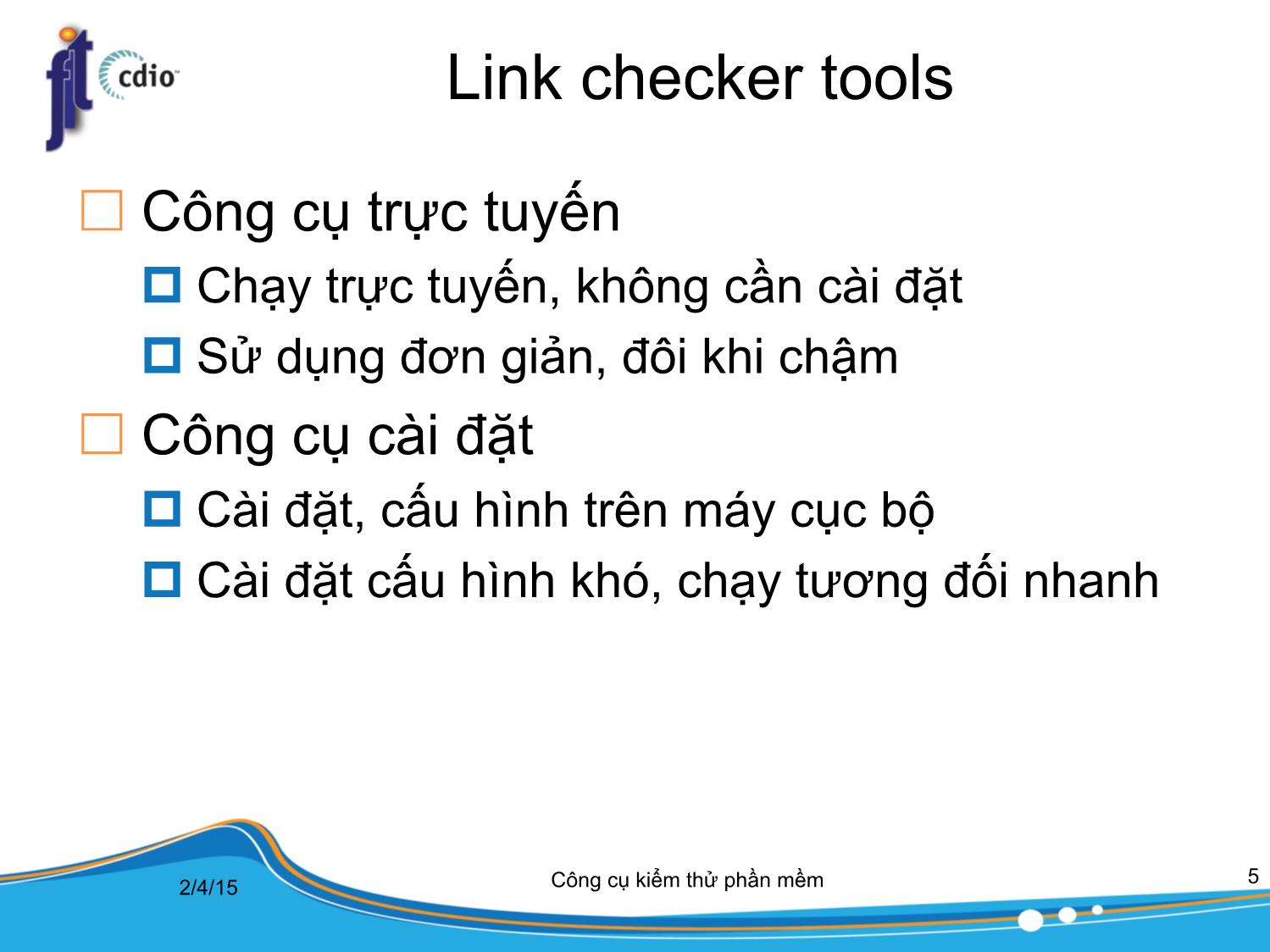 Bài giảng Công cụ kiểm thử phần mềm - Bài 9: Kiểm thử giao diện ứng dụng Web trang 5