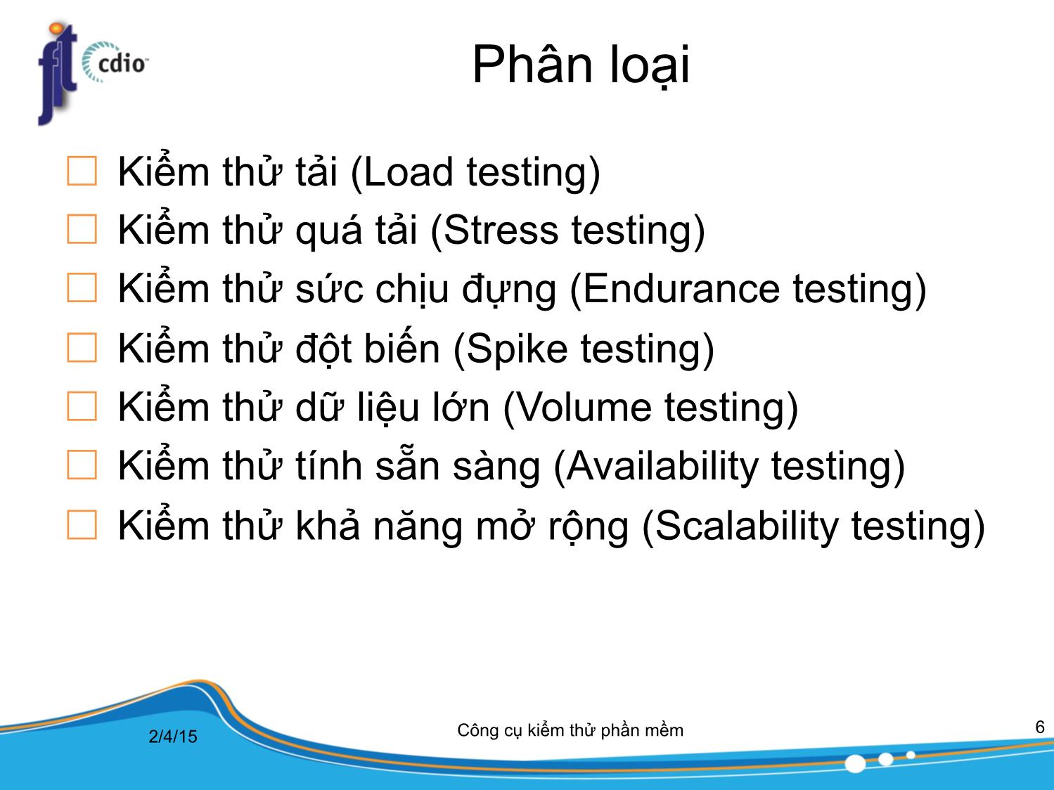 Bài giảng Công cụ kiểm thử phần mềm - Bài 10: Kiểm thử hiệu năng trang 6