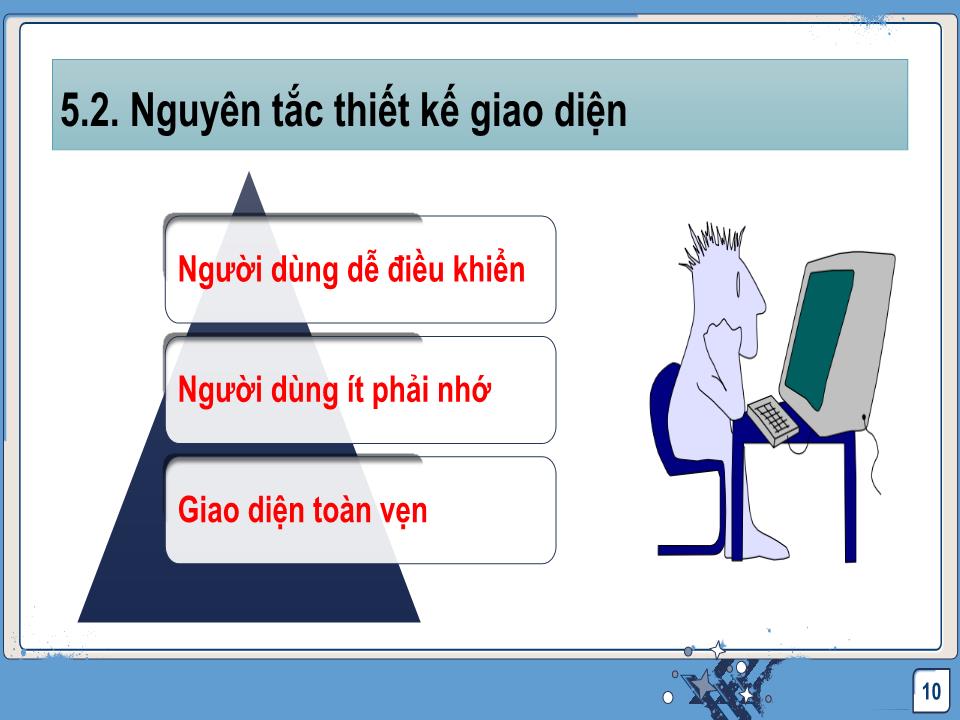 Bài giảng Công nghệ phần mềm - Thiết kế giao diện trang 10